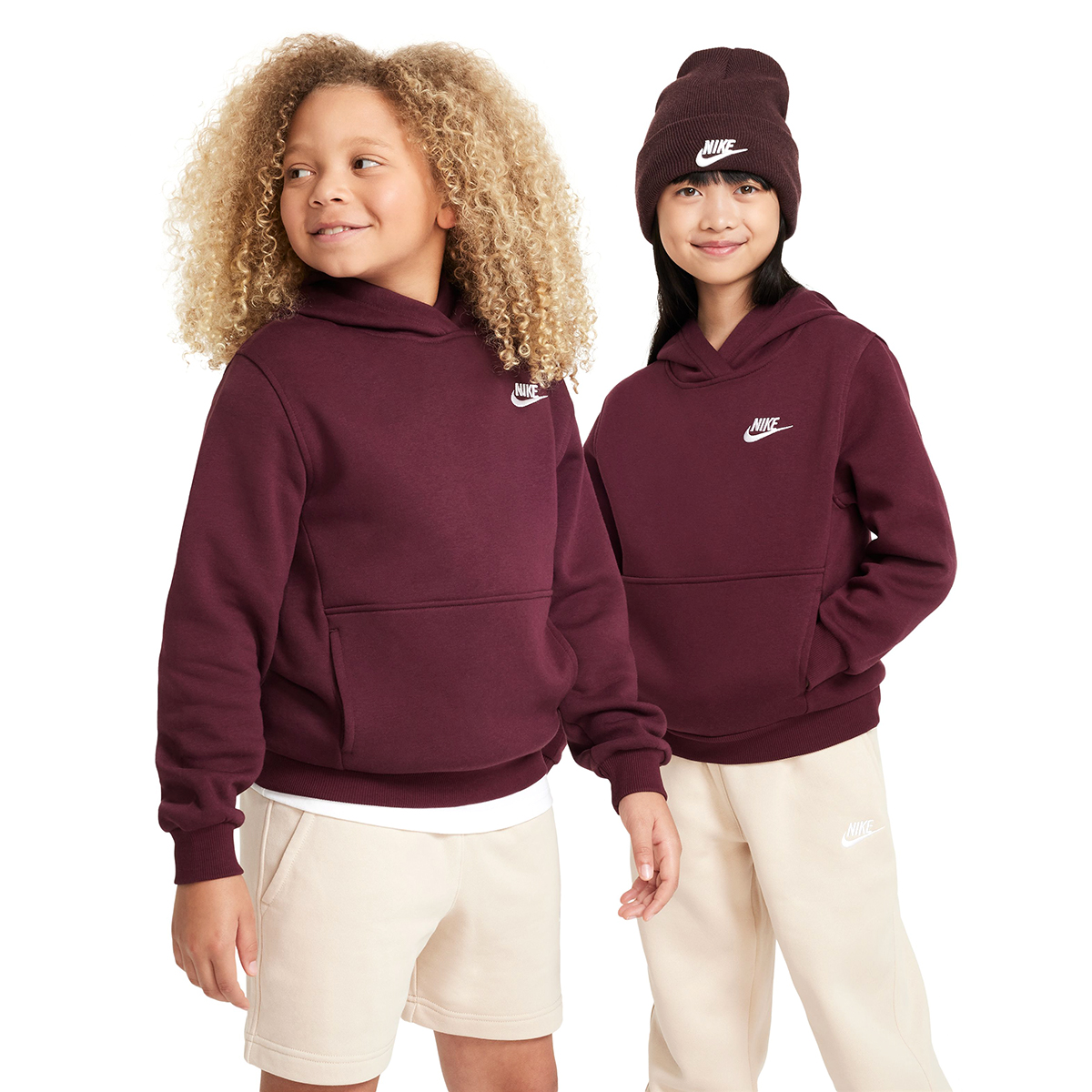 Sportswear Club Fleece Çocuk Bordo Günlük Stil Sweatshirt FD3000-681