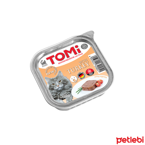 Tomi Pate Hindili Yetişkin Kedi Konservesi 100gr