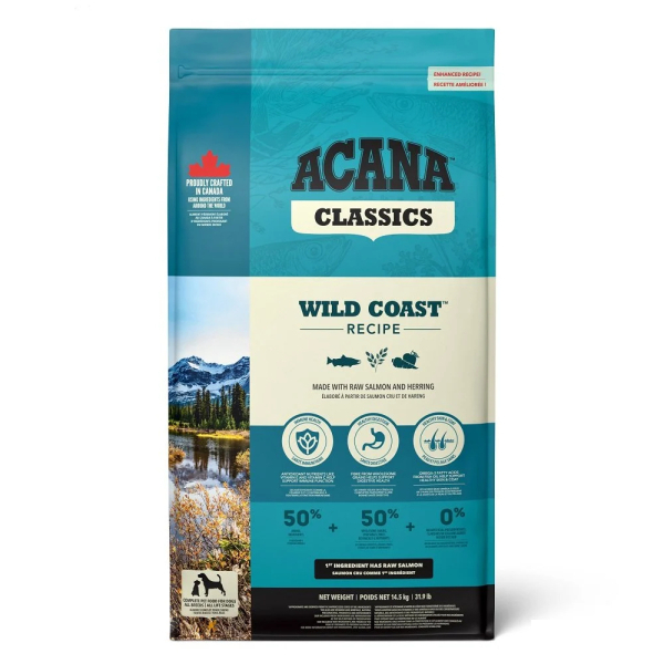 Acana Classics Wild Coast Zengin Balık Çeşitli Köpek Maması 14,5kg