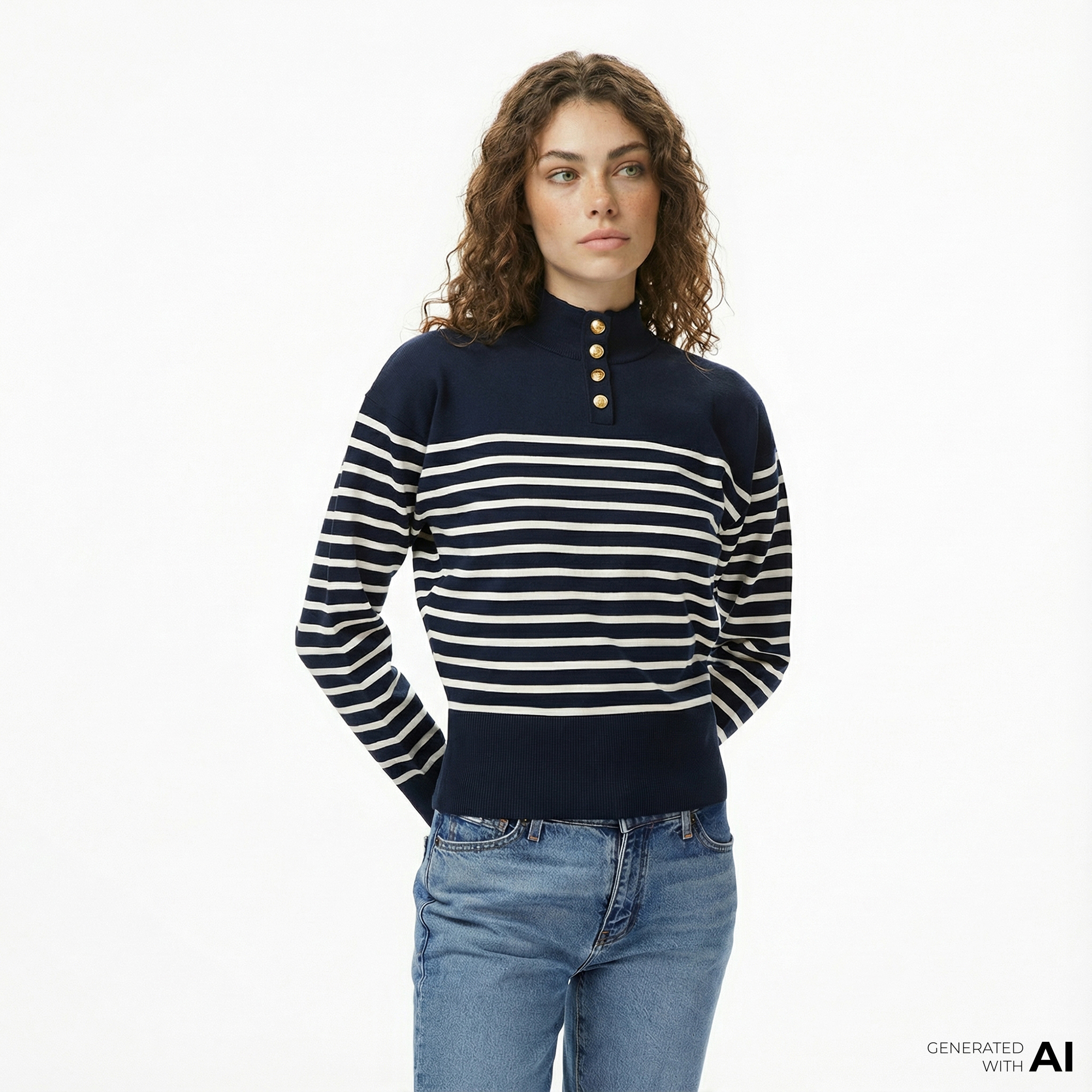 Tommy Hilfiger Jersey Gold Kadın Lacivert Kazak