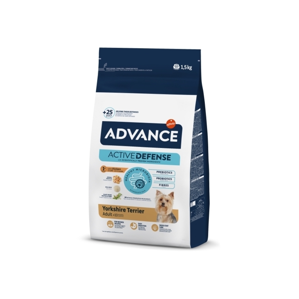 Advance Yorkshire Adult Terrier Tavuklu Yetişkin Köpek Maması 1,5kg