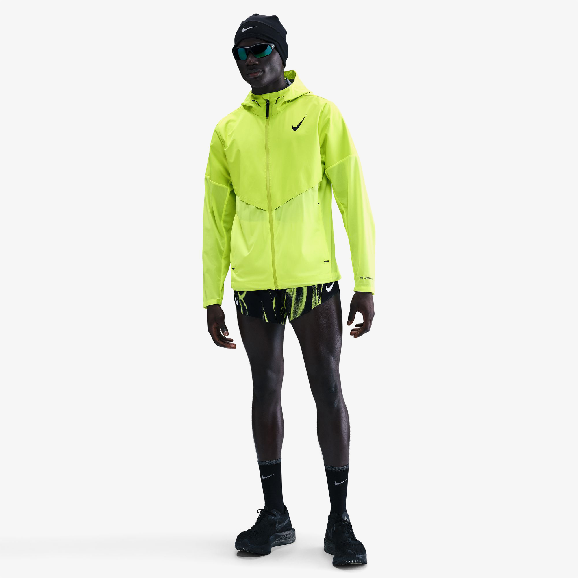 Nike Storm-FIT AeroSwift Erkek Yeşil Koşu Ceket