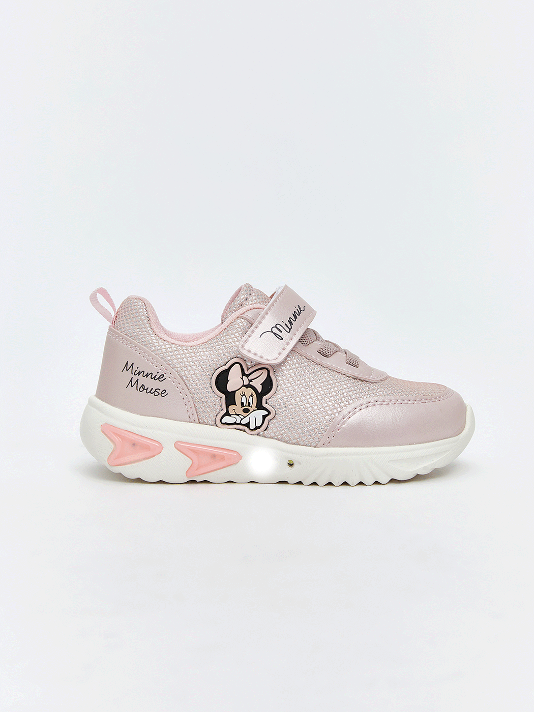 Pembe Minnie Mouse Baskılı Kız Bebek Spor Ayakkabı