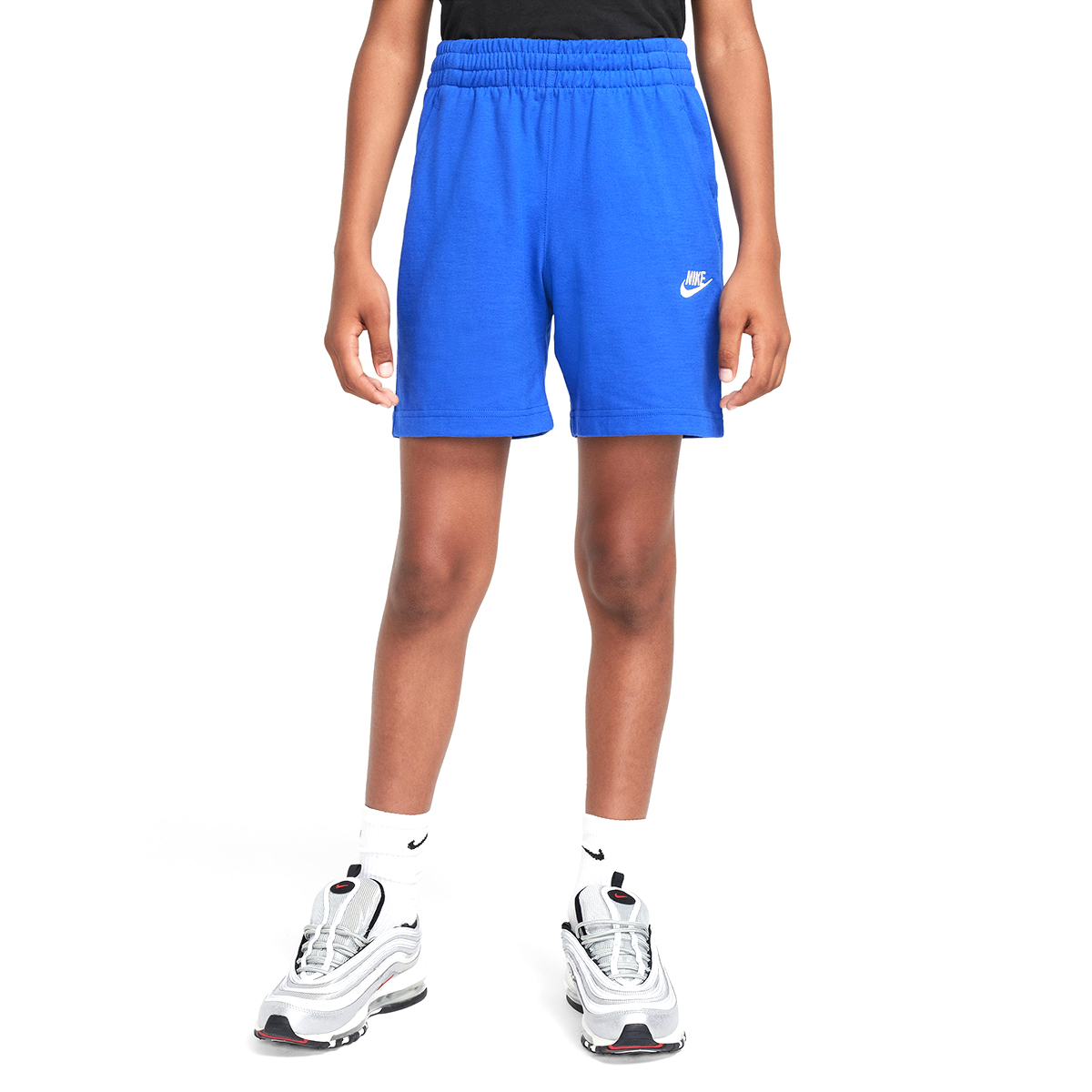 Sportswear Club Çocuk Mavi Günlük Stil Şort FZ5512-480