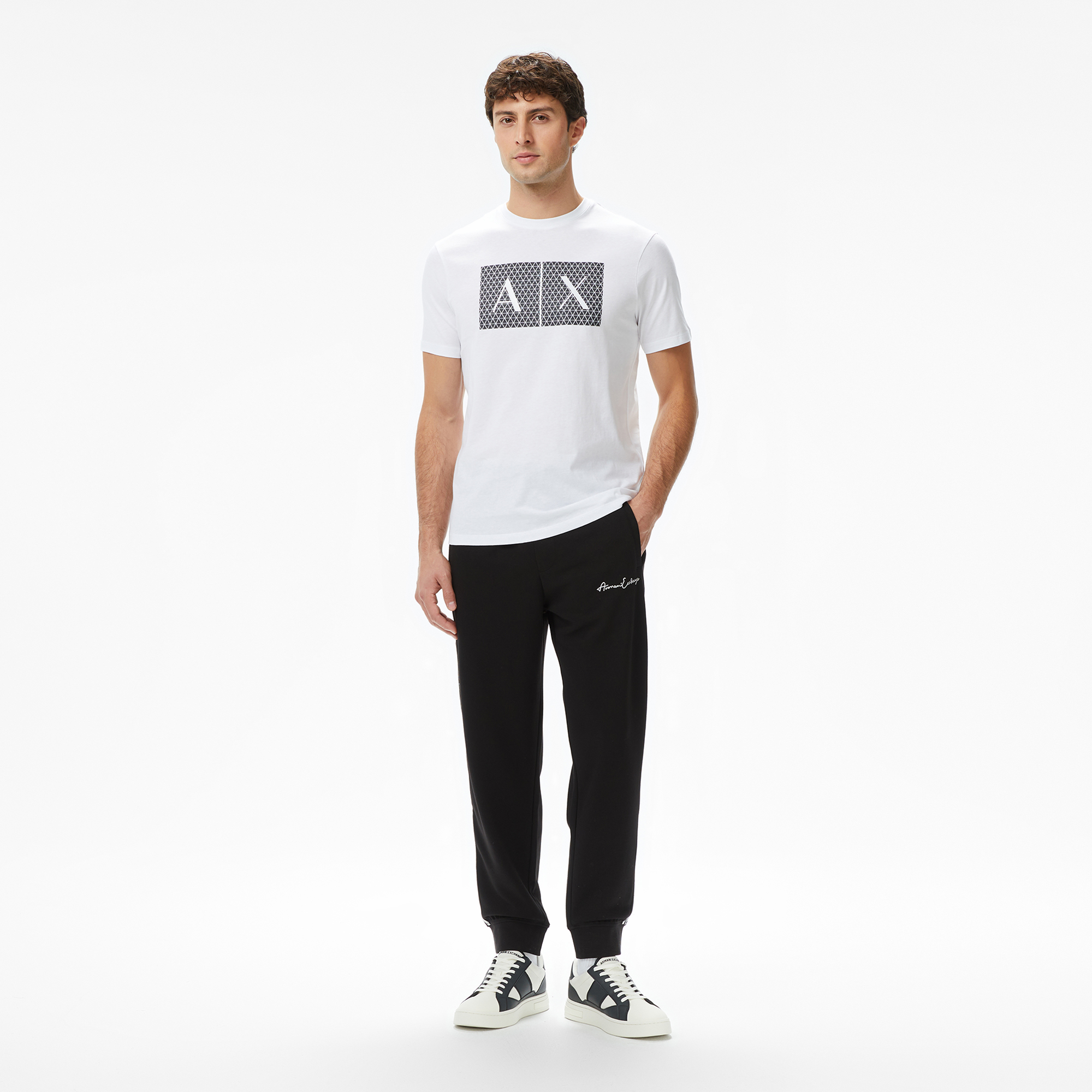 Armani Exchange Erkek Siyah Eşofman Altı