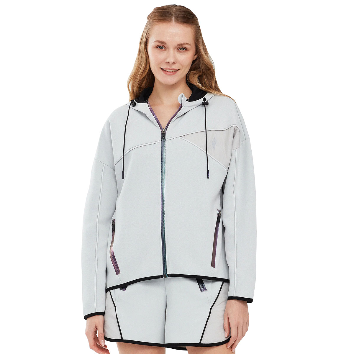 2Xi-Lock Kadın Gri Günlük Stil Sweatshirt S241029-035