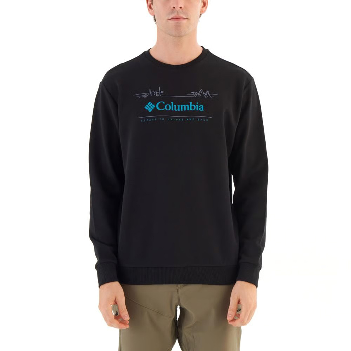 Nature And Back Crew Erkek Siyah Outdoor Sweatshirt CS0329-010