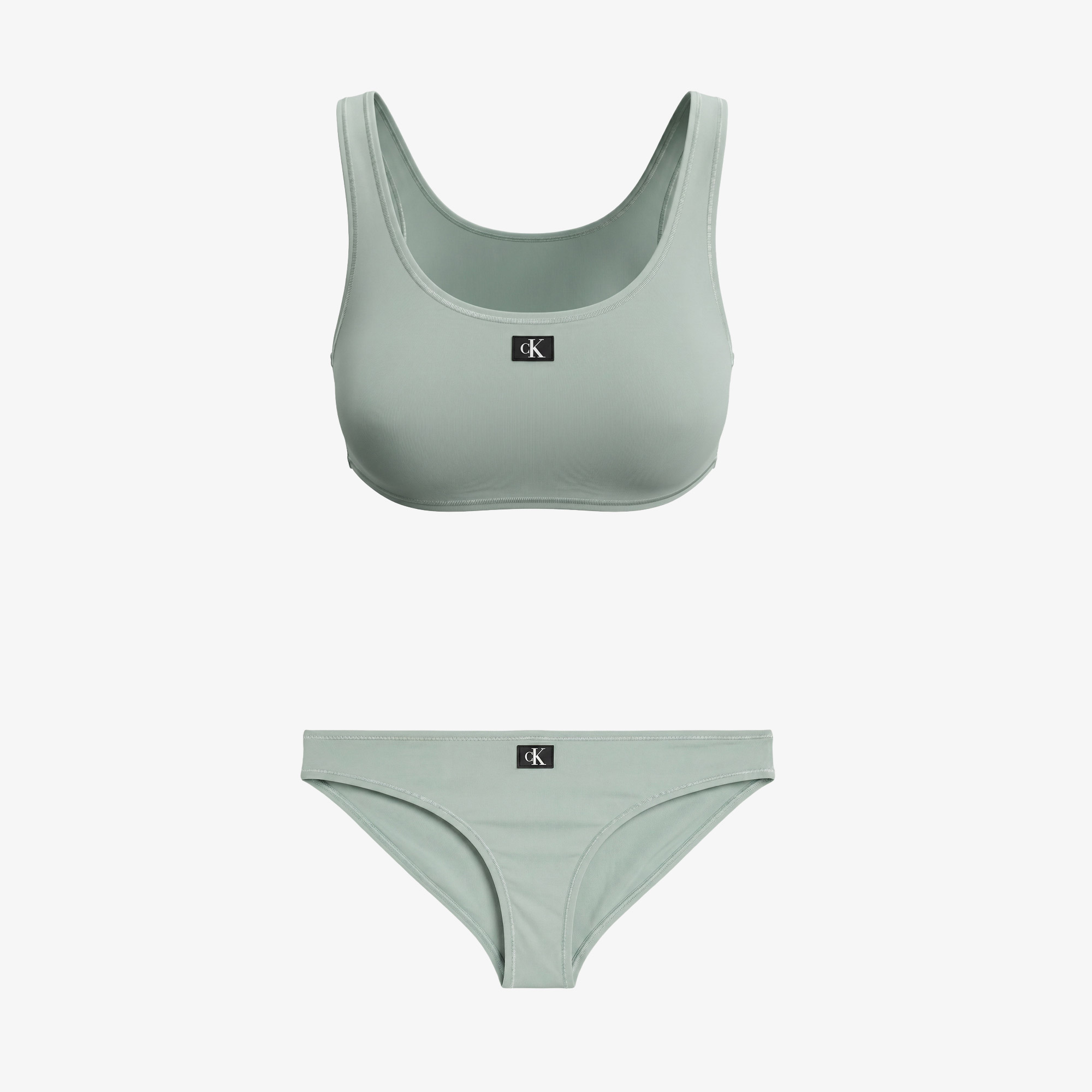 Calvin Klein Bralette Çocuk Yeşil Bikini Üstü