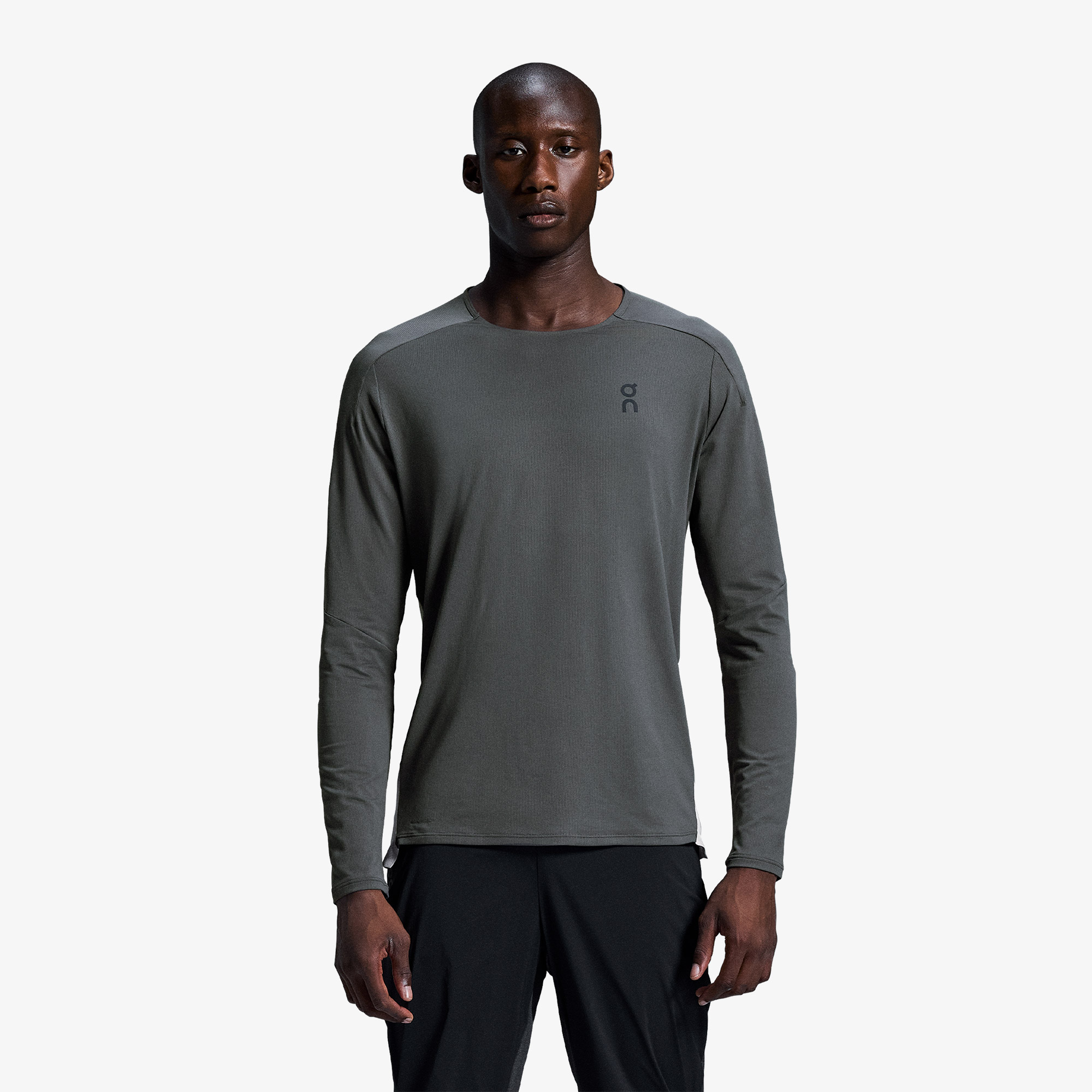 On Performance Long Erkek Gri T-Shirt