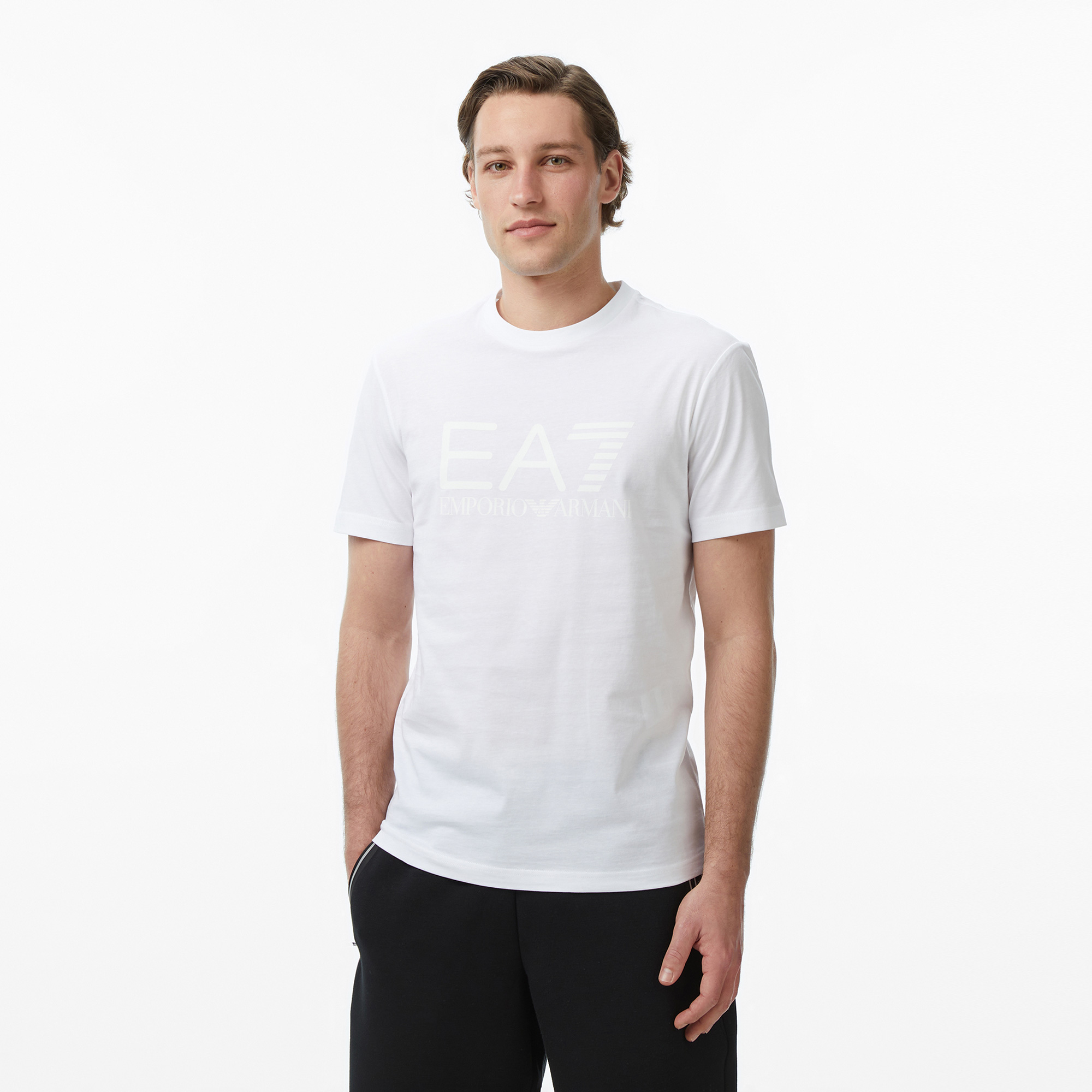 EA7 Erkek Beyaz T-Shirt