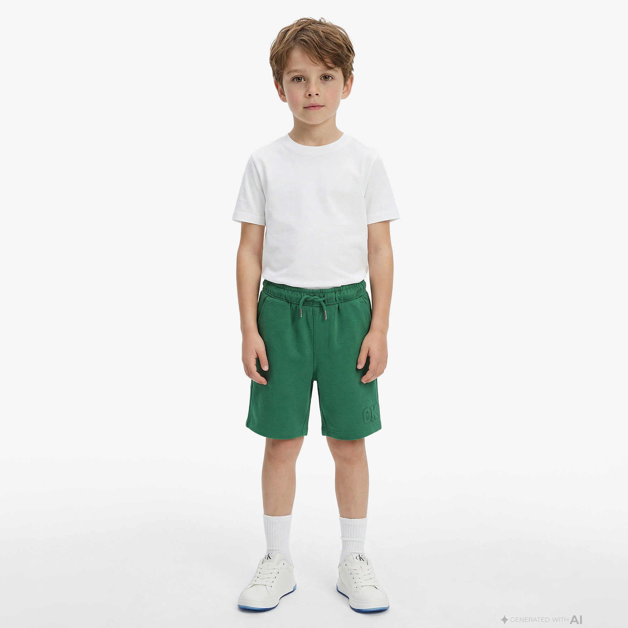 Calvin Klein Relaxed Çocuk Yeşil Şort