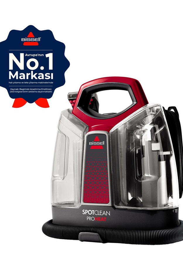 Bissell Spotclean Proheat Halı Koltuk Yıkama ve Leke Çıkarma Makinesi - Kırmızı / Siyah - 330 Watt