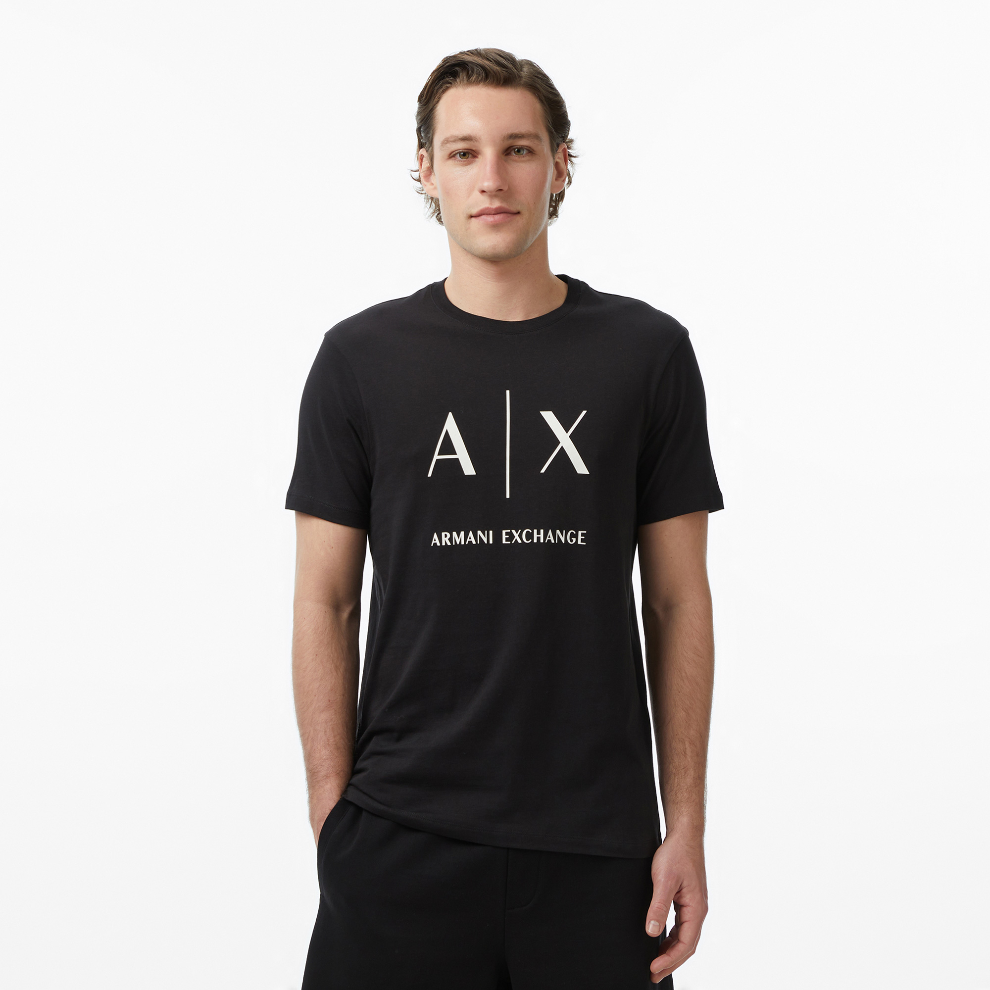 Armani Exchange Erkek Siyah T-Shirt