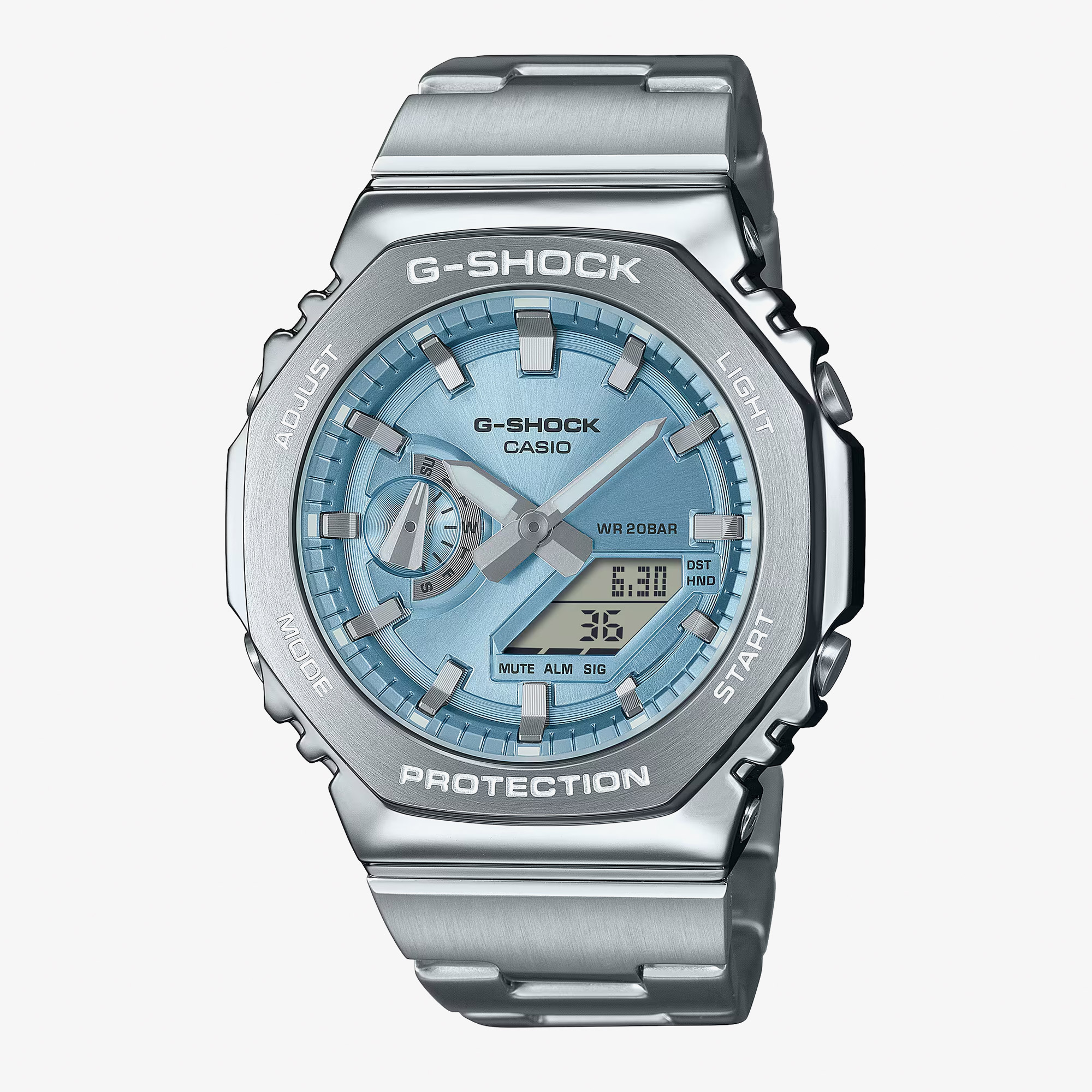Casio GM-2110D-2BDR Unisex Gri Saat