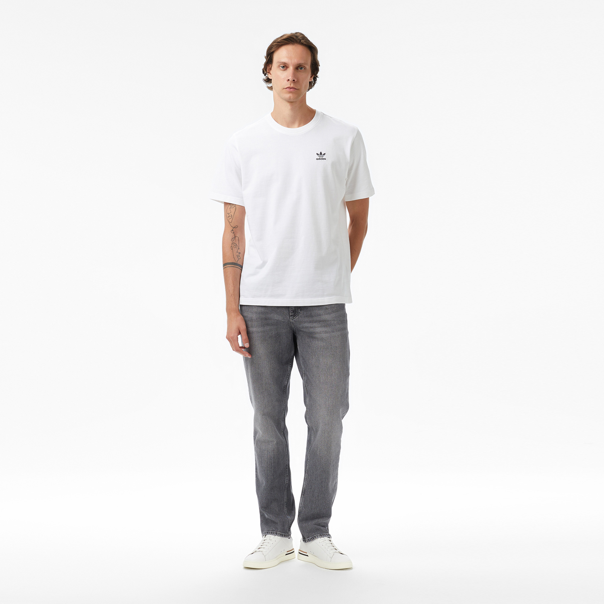 Tommy Hilfiger Ryan Slim Erkek Gri Jean Pantolon