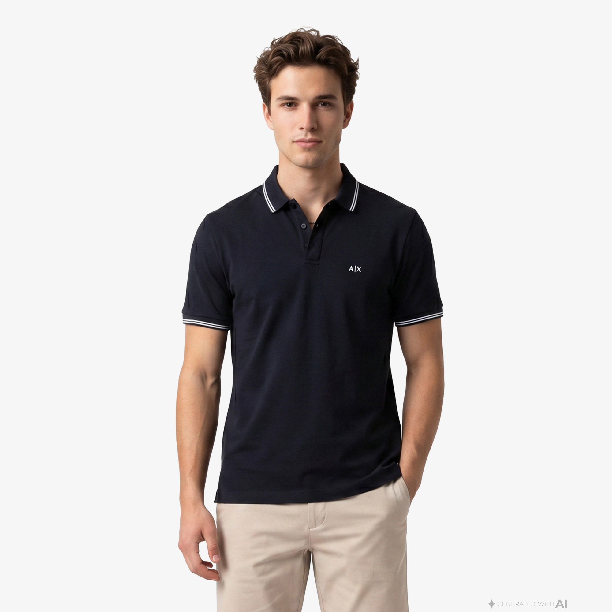 Armani Exchange Erkek Lacivert Polo