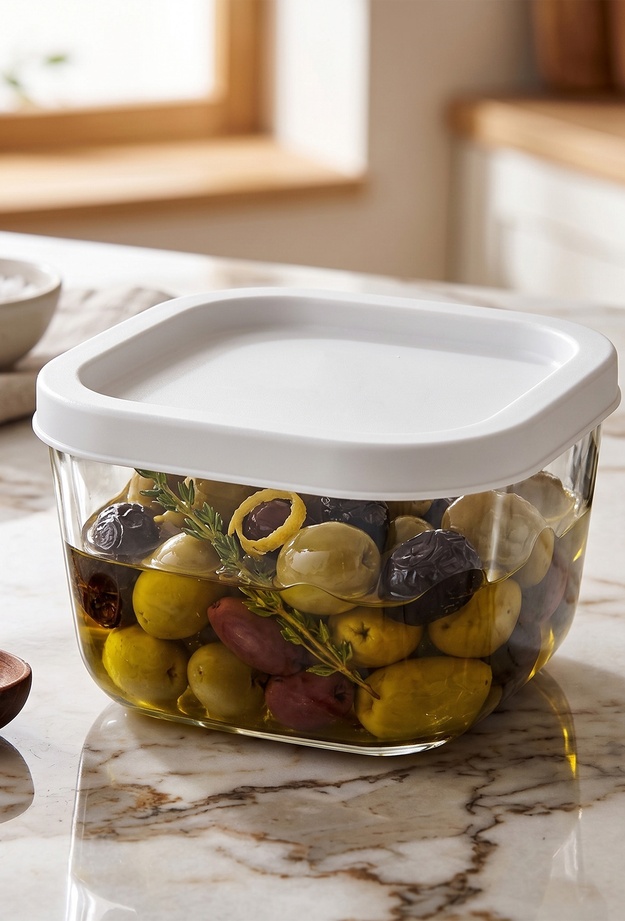 Lav Cube Kapaklı Saklama Kabı - 270 ml