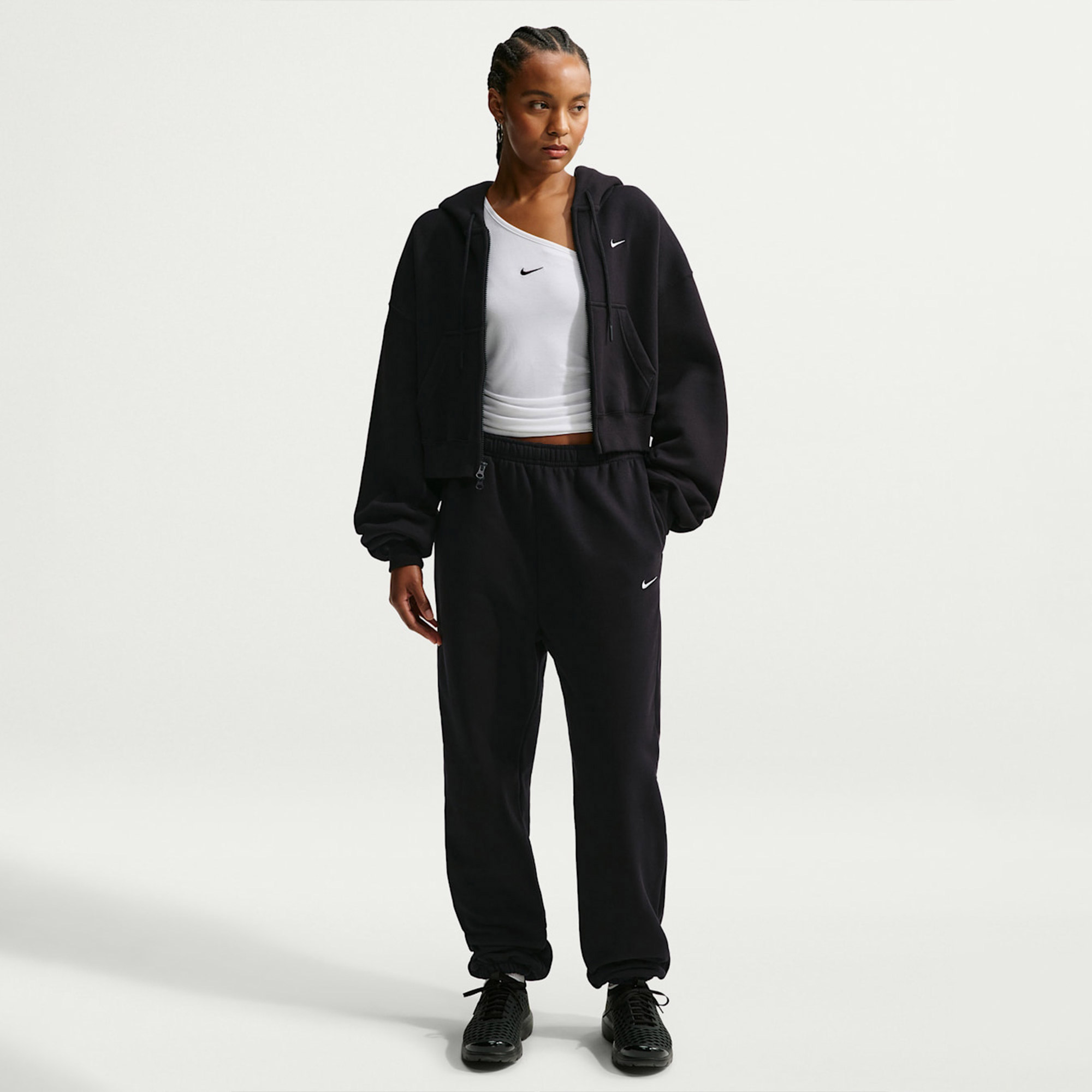 Nike Studio Fleece Kadın Siyah Eşofman Altı