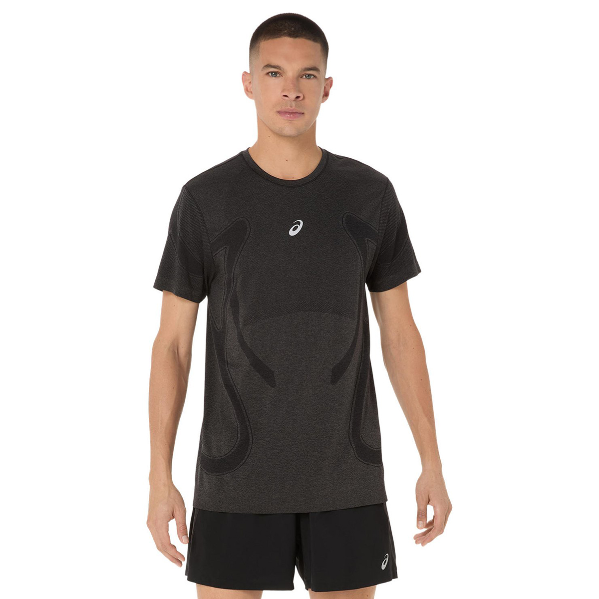 Road Seamless Erkek Siyah Koşu T-Shirt 2011D355-001