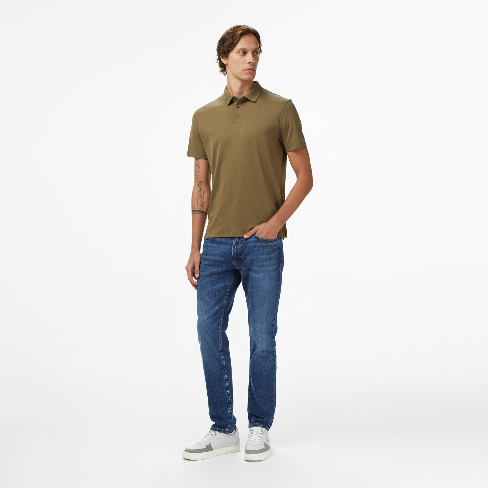Calvin Klein Slim Hampton Erkek Mavi Jean