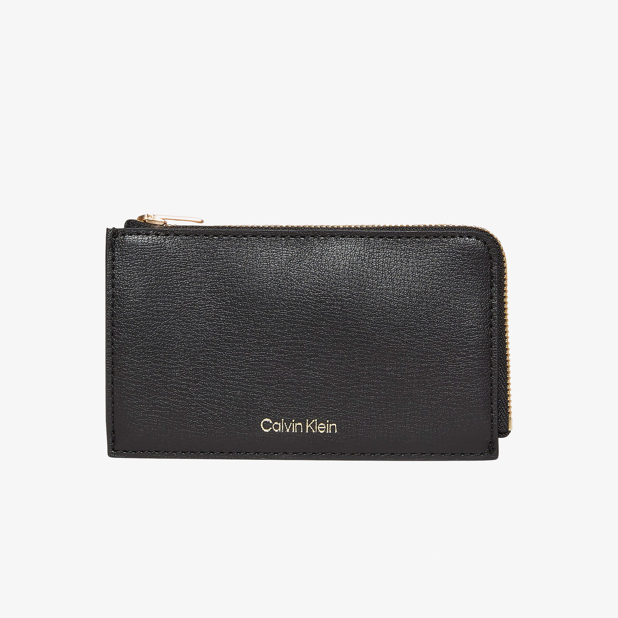Calvin Klein Foil Logo Top Zip Kadın Siyah Kartlık