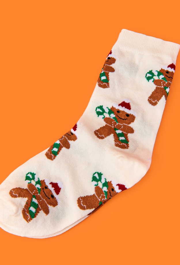 Evidea Soft Gingerbread Çorap - Ekru