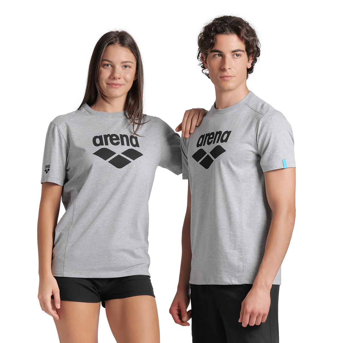 Logo Unisex Gri Günlük Stil T-Shirt 009387550