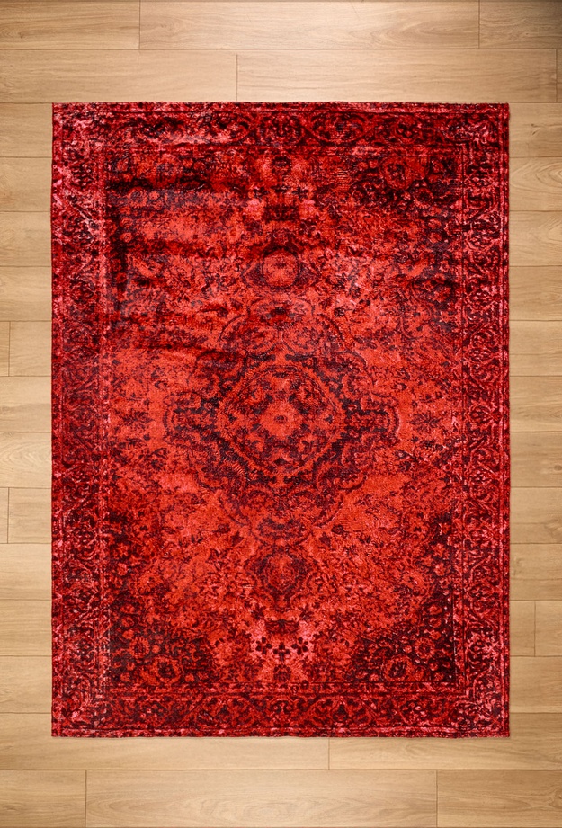 Evidea Soft Gazni Makine Halısı - Kırmızı - 160x230 cm