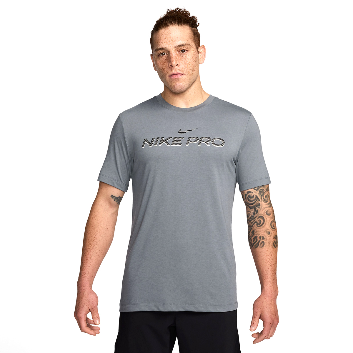 Pro Dri-Fit Erkek Gri Antrenman T-Shirt FJ2393-065