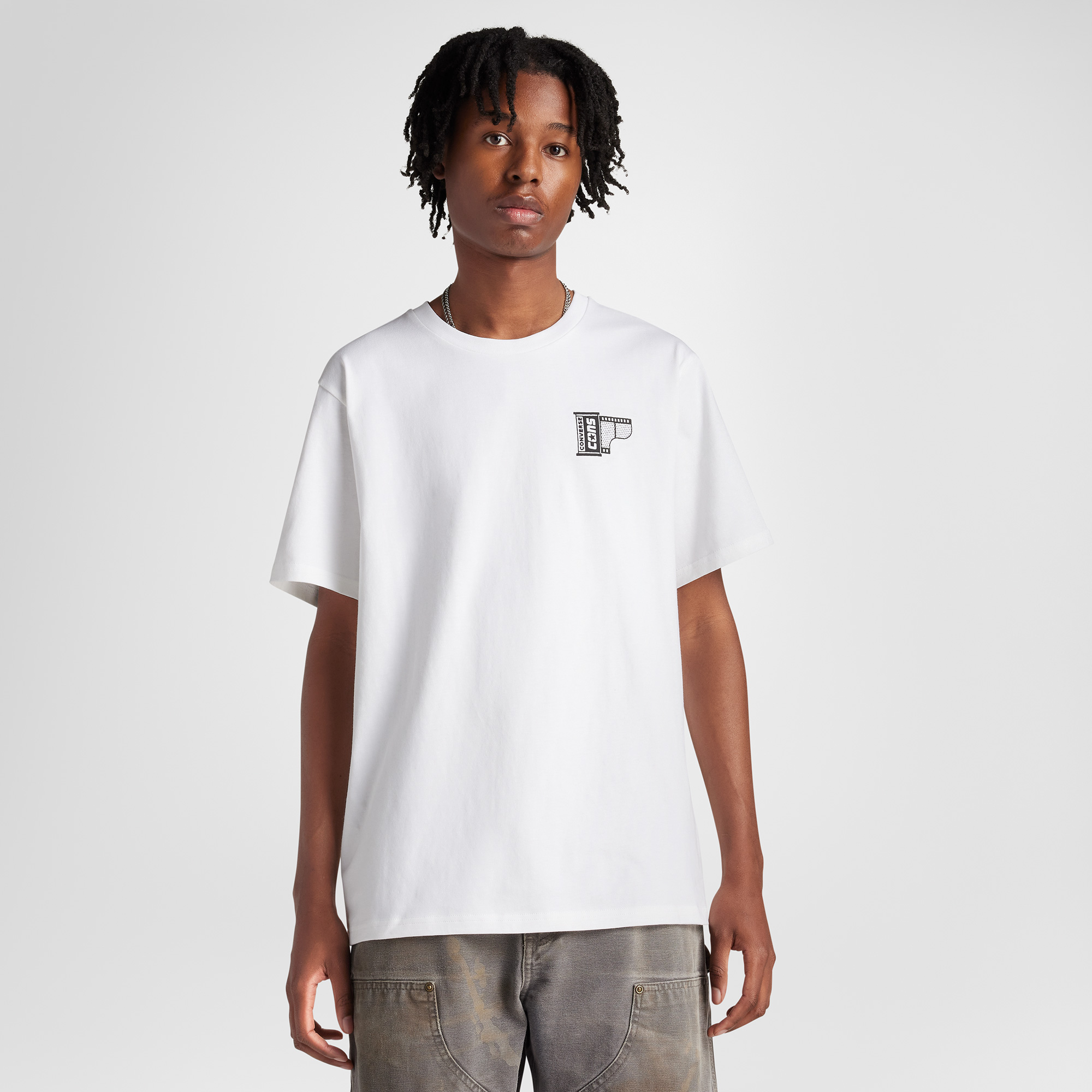 Converse Erkek Beyaz T-Shirt