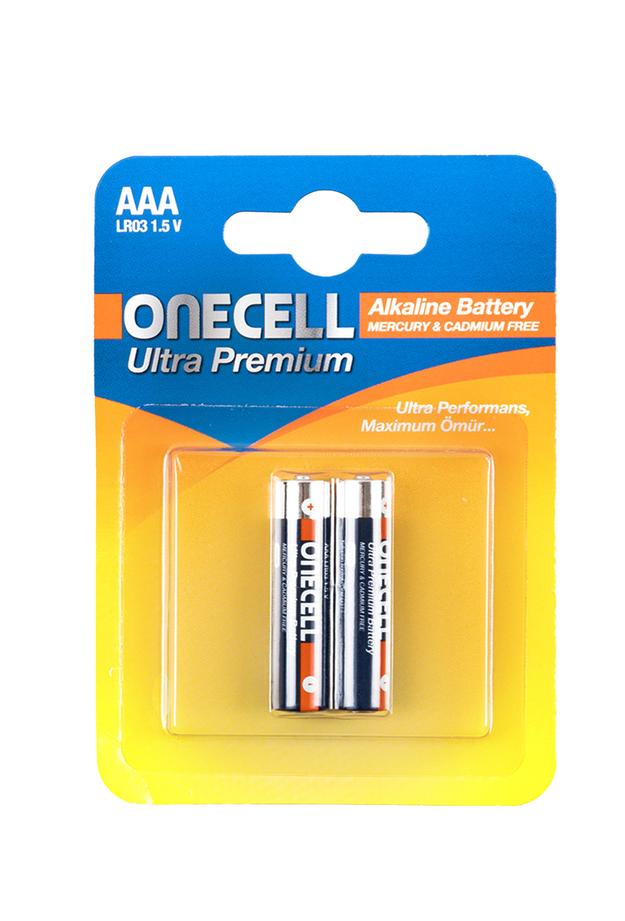 Onecell Ultra Premium Alkalin 1,5 V. 2'li AAA Boy Pil