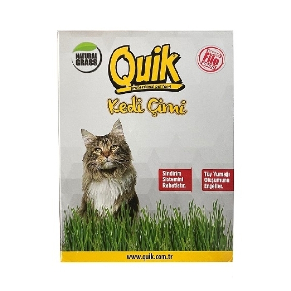 Quik Fileli Doğal Kedi Çimi