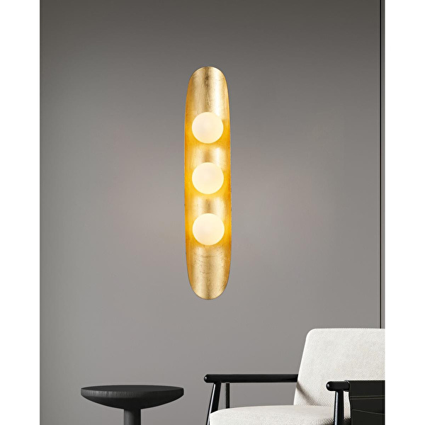 Apliqa Alba Gold 3'lü Modern Salon Aplik