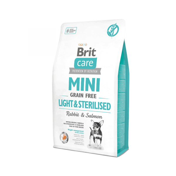 Brit Care Mini Adult Light&Sterillised Tavşanlı Tahılsız Köpek Maması 2kg
