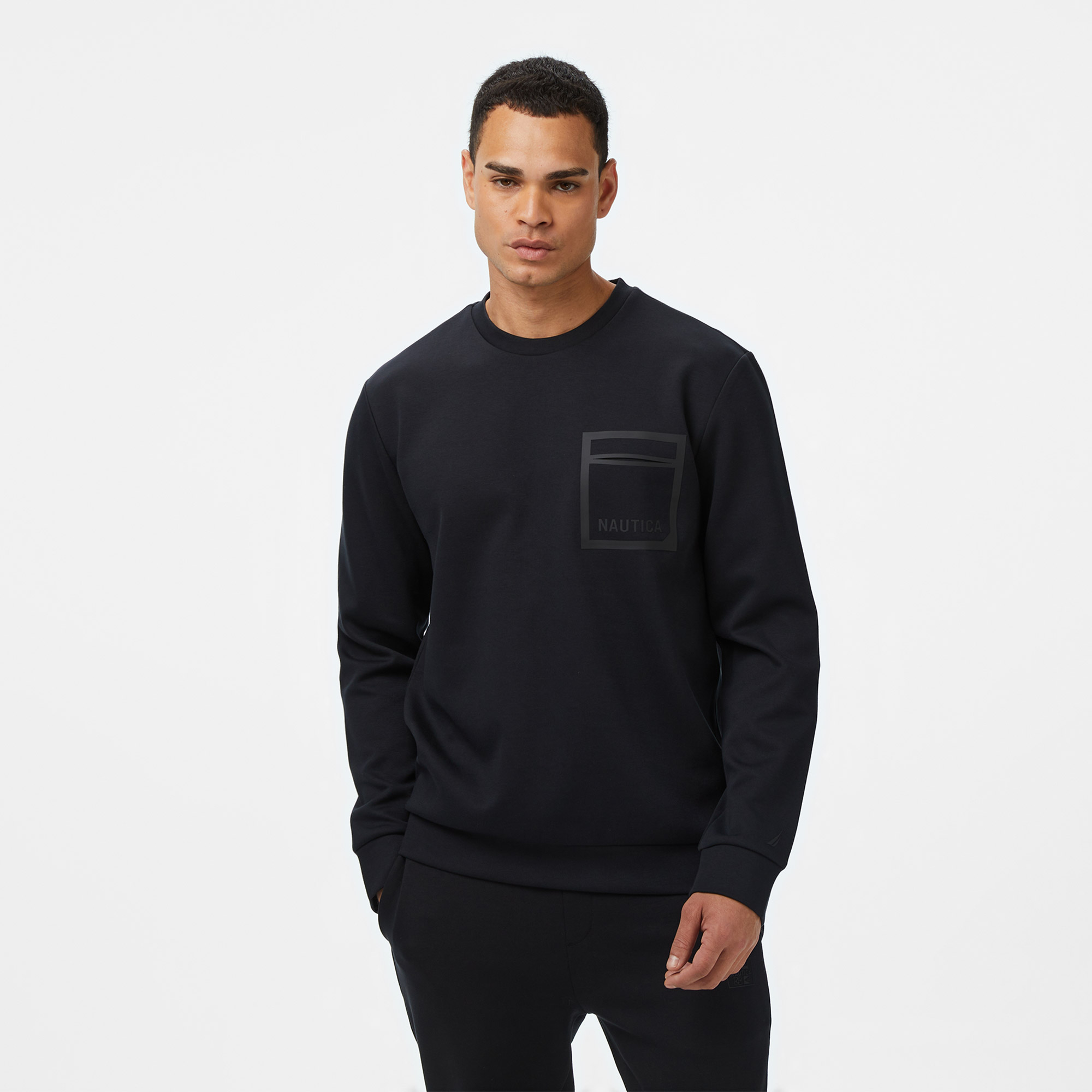 Nautica Erkek Siyah Classic Fit Sweatshirt