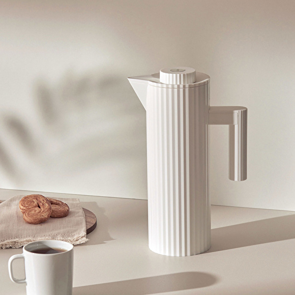 Alessi Plisse Isı Yalıtımlı Sürahi 1 L Beyaz