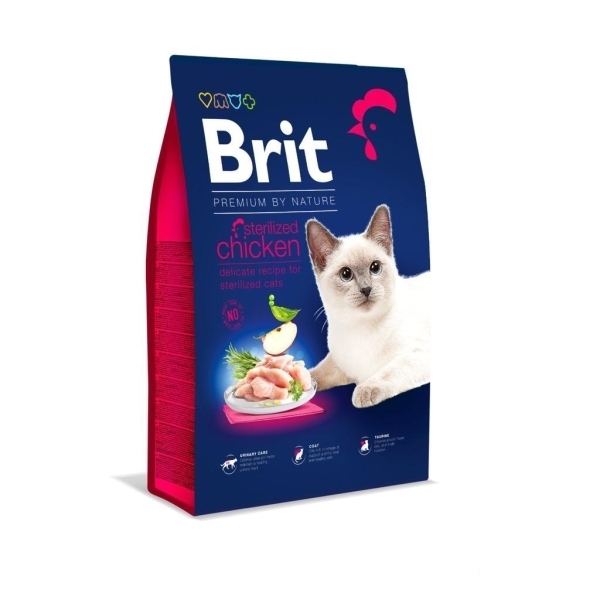 Brit Care Premium Tavuklu ve Pirinçli Kısırlaştırılmış Kedi Maması 8kg
