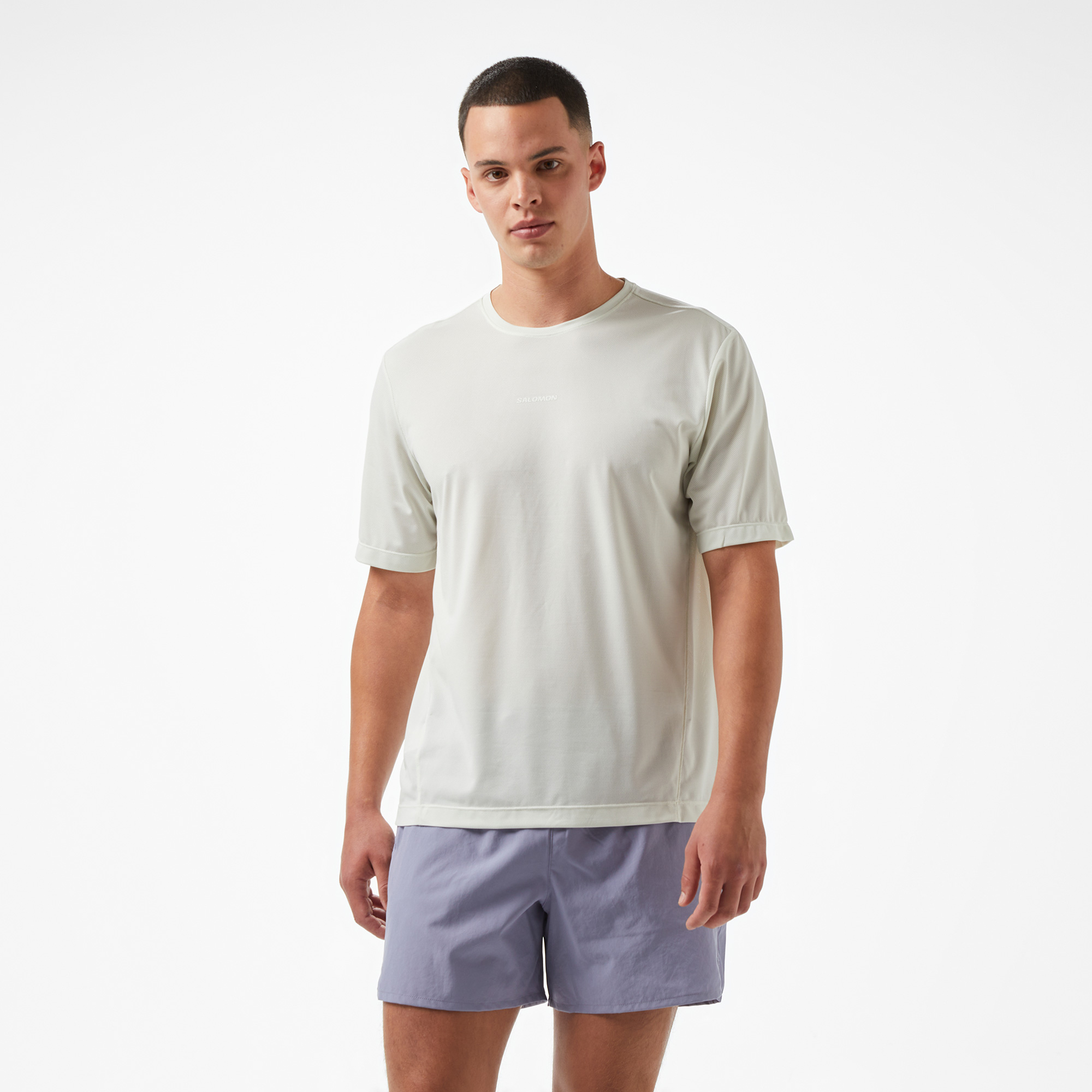 Salomon Shkout Core Ss Erkek Krem Koşu T-Shirt
