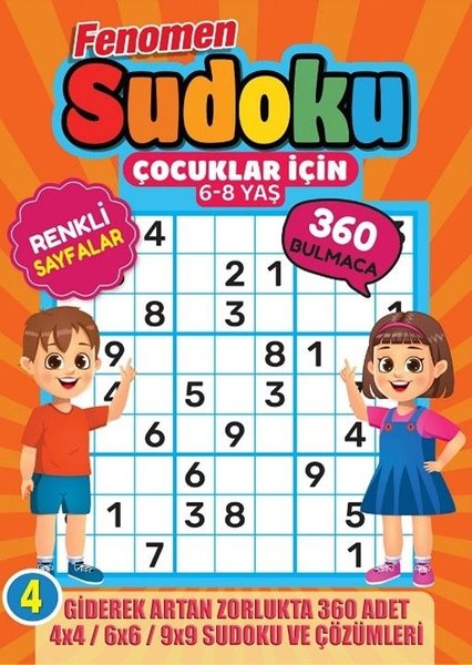 Fenomen Çocuklar İçin Sudoku - 4 (6 - 8 Yaş)