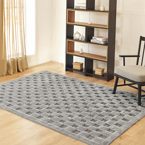 Kaşmir Halı Süpersoft Joy Grey 50x80 cm