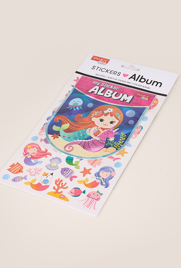 Tanex Deniz Kızı Temalı Sticker - Renkli