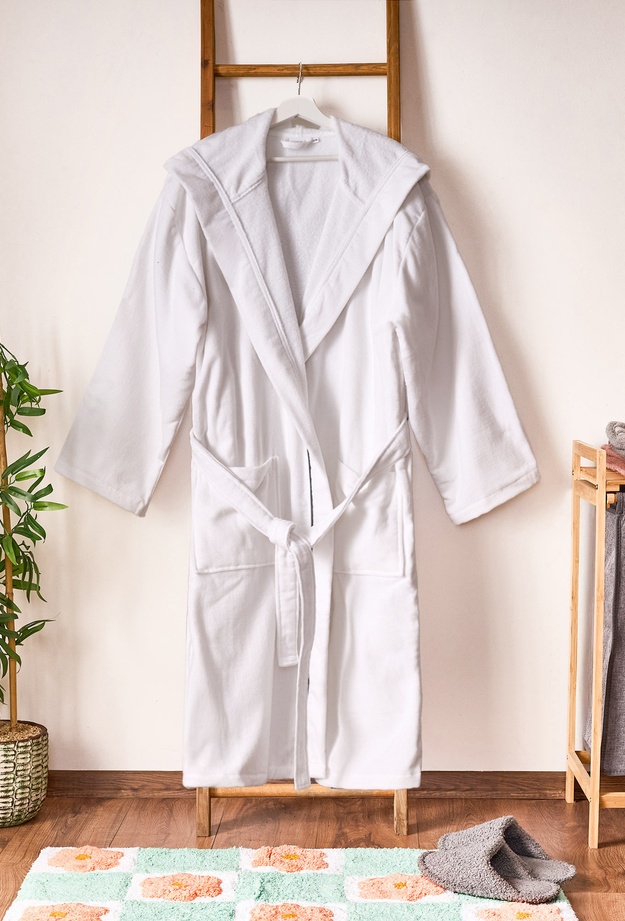 Evidea Soft Robe Bornoz - Beyaz - S/M Beden
