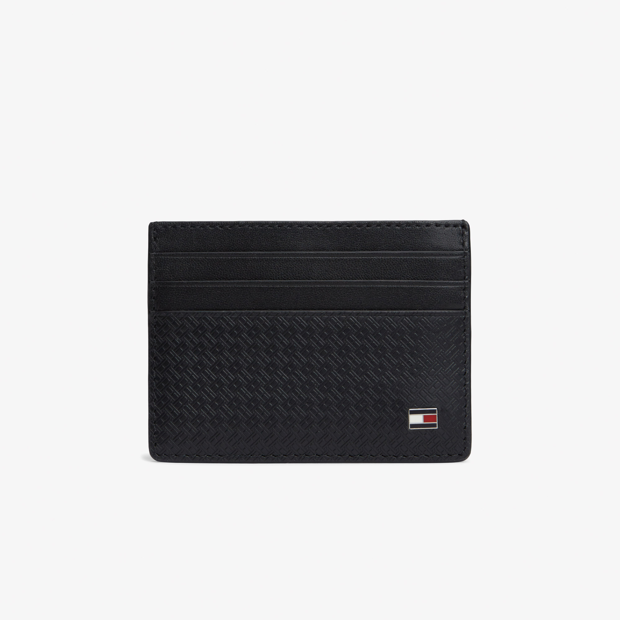 Tommy Hilfiger Emboss Erkek Siyah Kartlık