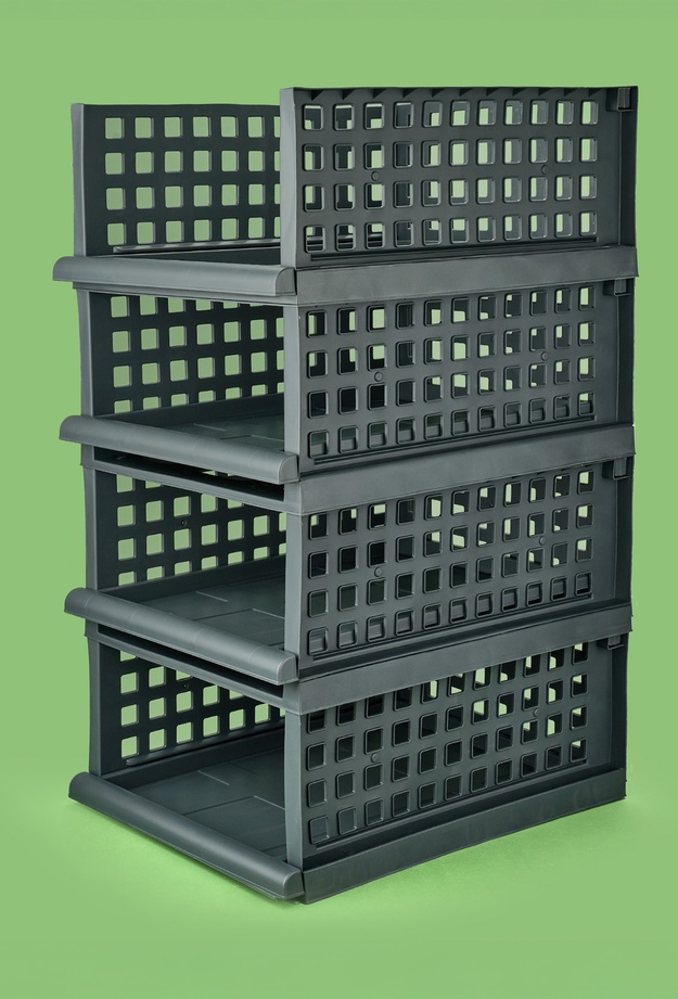 Smartware Maxi 4'lü Set Akıllı Raf - Antrasit - 34x45x18 cm