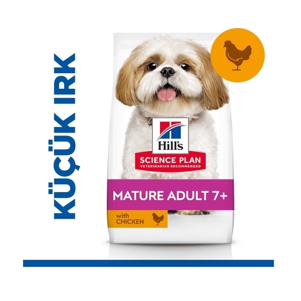 Hill's SCIENCE PLAN Small&Mini Mature Adult 7+ Tavuklu ve Hindili Küçük Irk Yaşlı Köpek Maması 1,5kg
