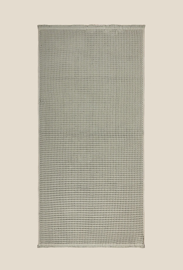 Evidea Soft Waffle Banyo Havlusu - Yeşil - 80x160 cm