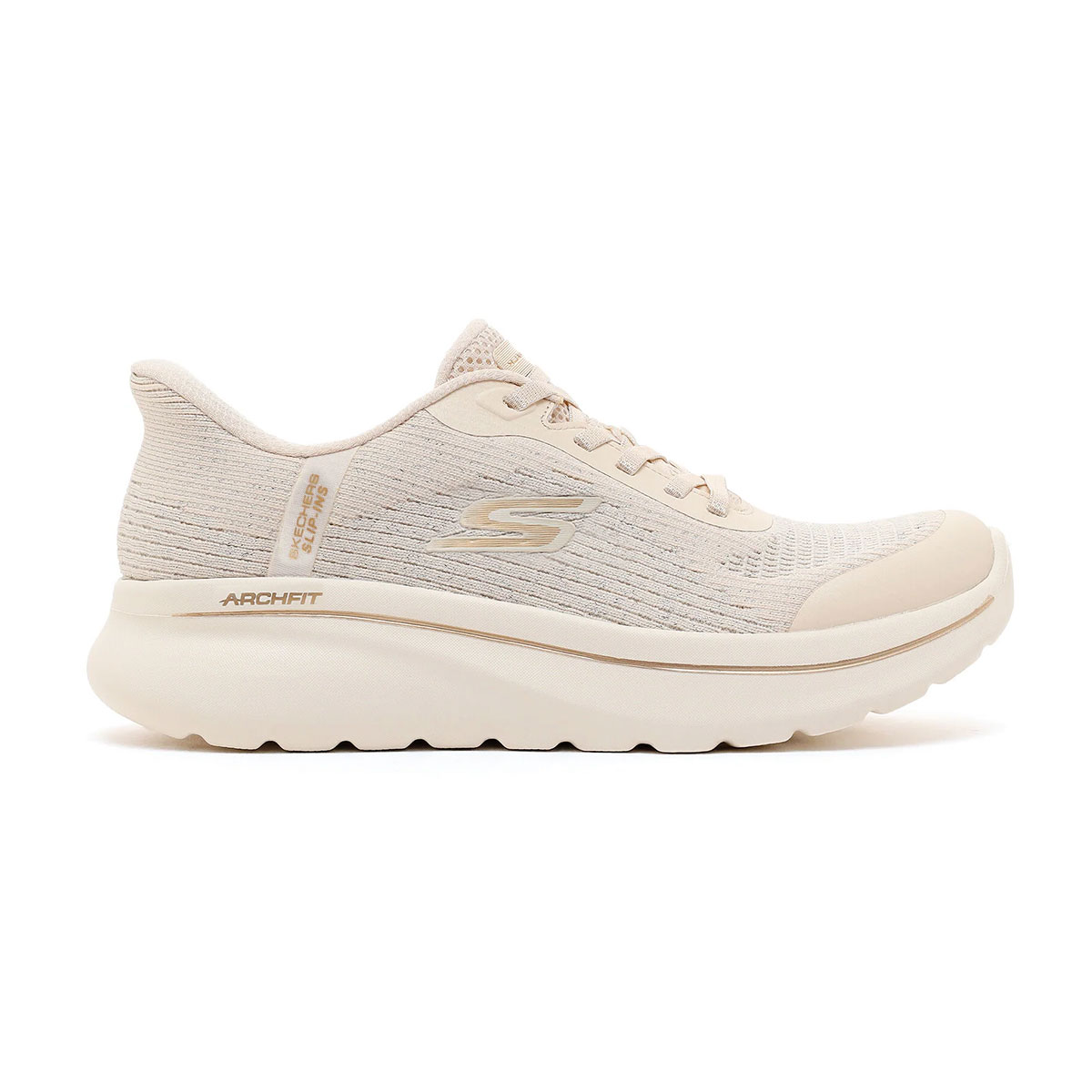 Go Walk Arch Fit N-Joy Kadın Bej Sneaker Ayakkabı 125852TK NAT