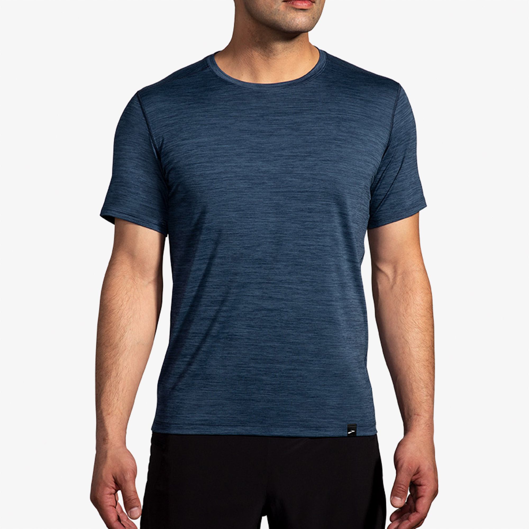 Brooks Luxe Short Sleeve Erkek Lacivert T-Shirt