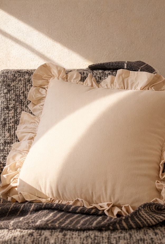 Evidea Soft Fancy Kırlent - Bej - 40x40 cm
