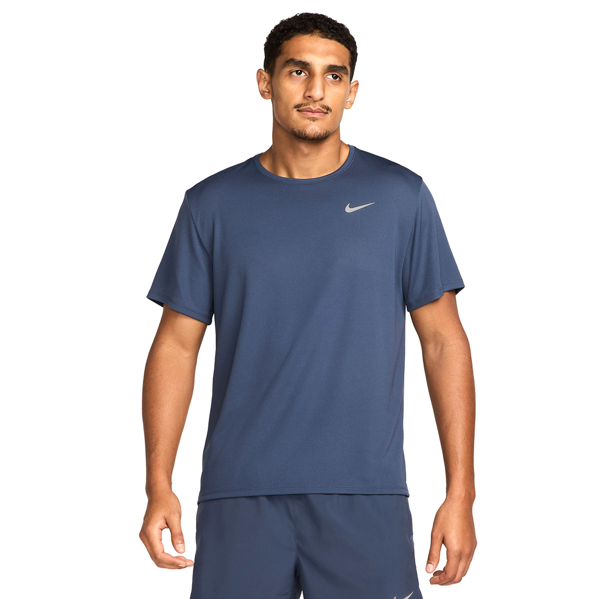 Uv Miler Dri-Fit Erkek Mavi Koşu T-Shirt DV9315-437